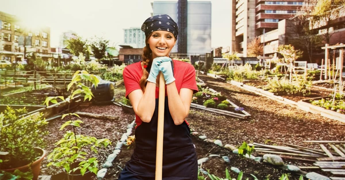 woman_gardening_city_FB sprouts 2020 alfalfa EarthKind photo credit