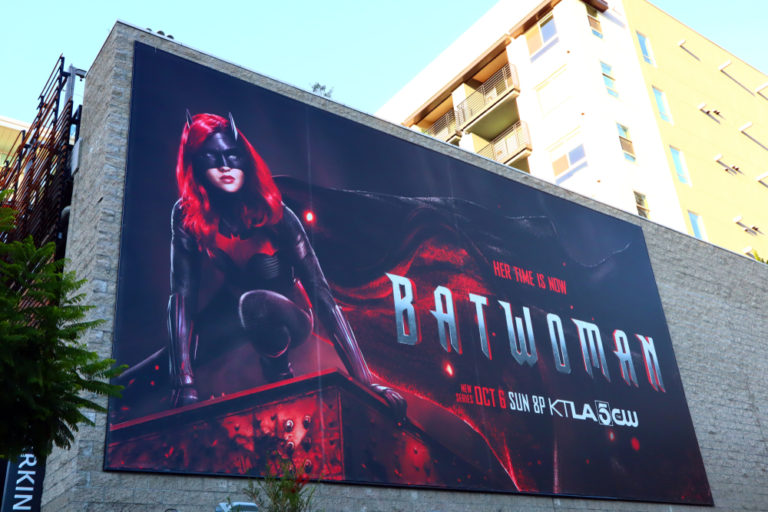 Hollywood,,California,-,October,6,,2019:,Billboard,Of,Batwoman,Located